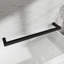 Porte de douche de 55 po de hauteur H, 31 po x 32 po, pivotant noir mat de 180 po, verre trempé de 1/4 po de 6 mm de diamètre avec porte réversible pour baignoire, facile à nettoyer et à l'épreuve