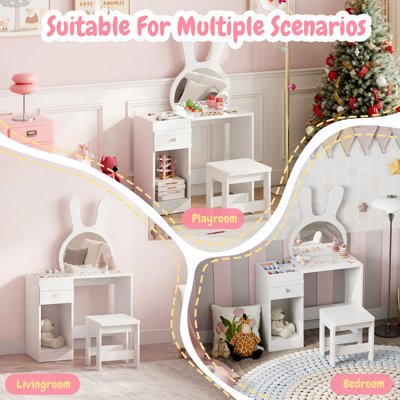 Kids Vanity Set with Mirror