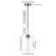 Luminaire suspendu cylindrique à 1 lumière Kagan-1819716531