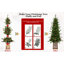 Arbre de Noël vert 4 pi avec base scintillante - 100 lumières DEL multicolores