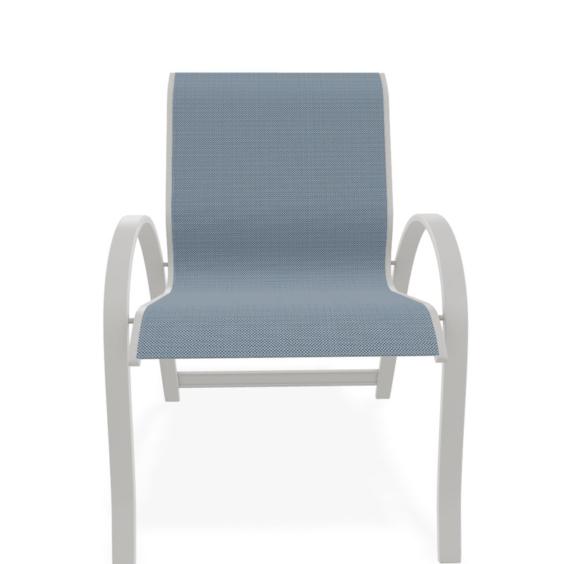 Aruba Outdoor Dining Armchair, Snow