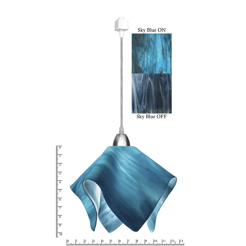 Sapin 1 - Light Unique/Statement Pendant, Sky Blue, Large