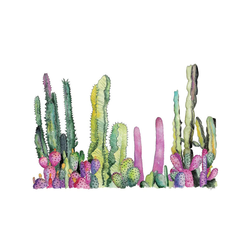 Cactus Fields by Kelsey McNatt - Wrapped Canvas Gallery-Wrapped Canvas Giclée, 20.32cm H x 30.48cm W x 1.91cm D