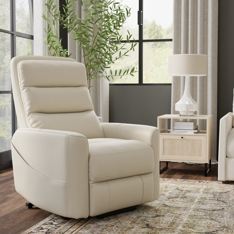 Fauteuil relevable en similicuir Bentley, Beige