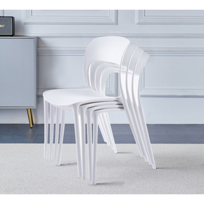 Stoker Stackable Plastic Chairs (CHA201) X 4