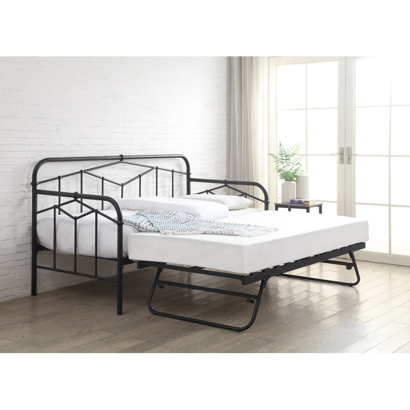 Khaleesi UK Single - DE 90 X 190 Cm with Trundle, Black
