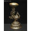 Petite lampe paon en laiton 3 pouces