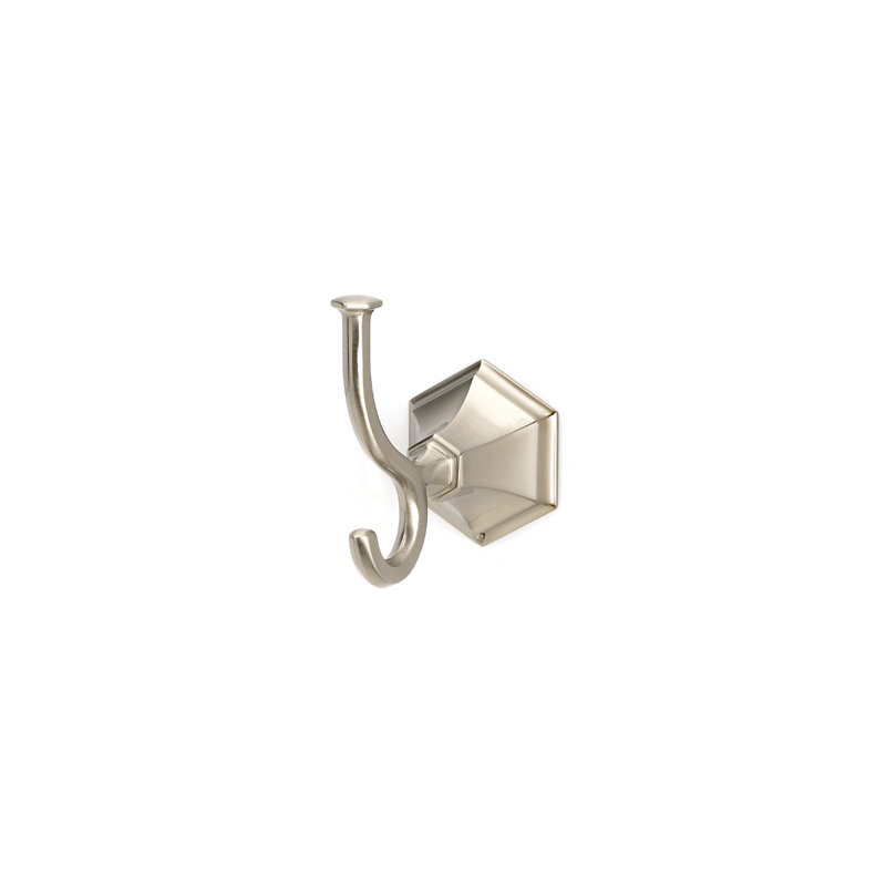 Nicole Single Robe Hook, Satin Nickel