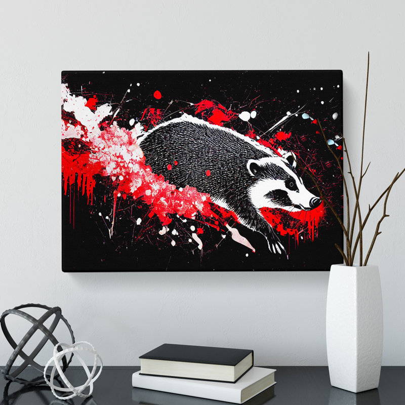 Badger Splash Vol.2 Abstract - Wrapped Canvas Print, 40cm H x 60cm W x 3cm D