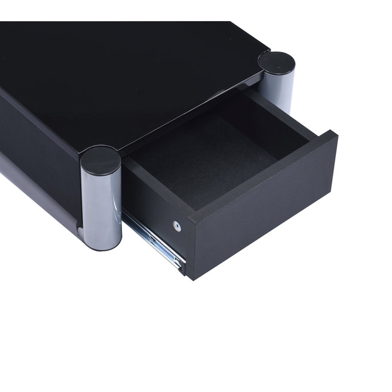 Support de plancher pivotant noir / argent Sowards pour support pouvant supporter jusqu'à 120 lb