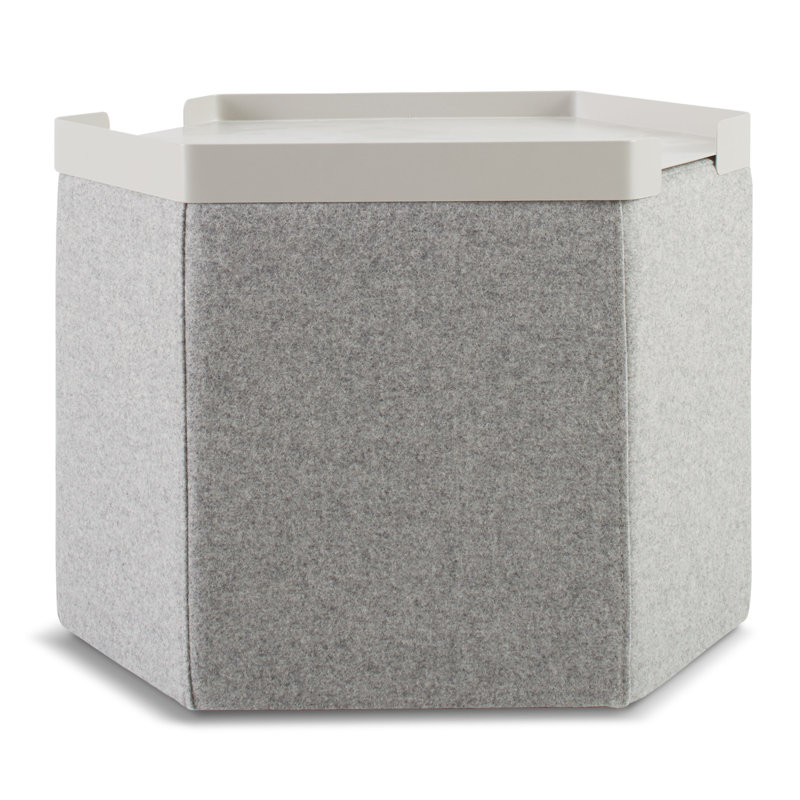 Hecks Powder Coated Steel Decorative Tray, Putty