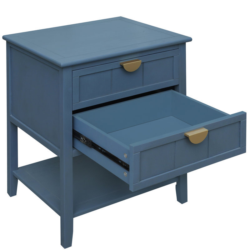 Table de chevet en bois manufacturé Kriwox