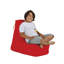 Fauteuil à billes de jardin Original, rouge uni, 15,7 po x 25,6 po x 9,8 po | 100% polyester imperméable, rembourré avec 100% de mousse de polystyrène perlé | Conception moderne et moderne pour le divertissement et la détente en plein air-1520140088