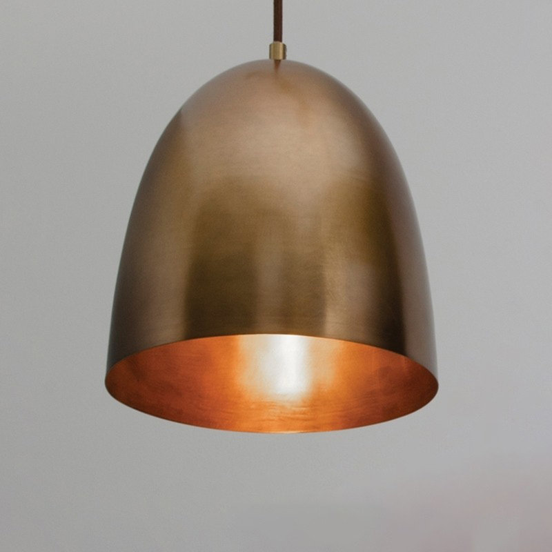 SunPrairie 1 - Light Single Pendant, 10"H x 9.5"W x 9.5"D, Antique Brass