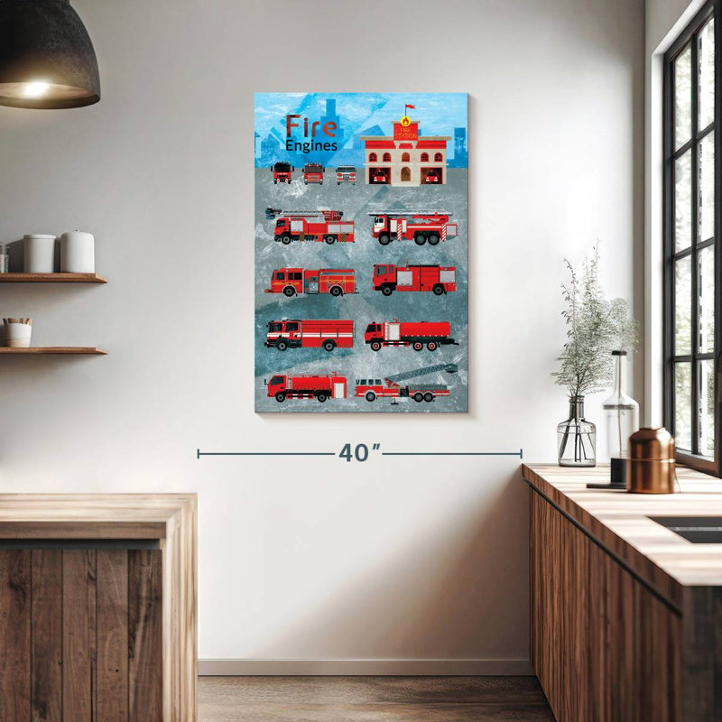 Alcaraz Fire Department Poster, 39" H x 26" W