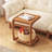 Vintage cherry wood solid wood end table