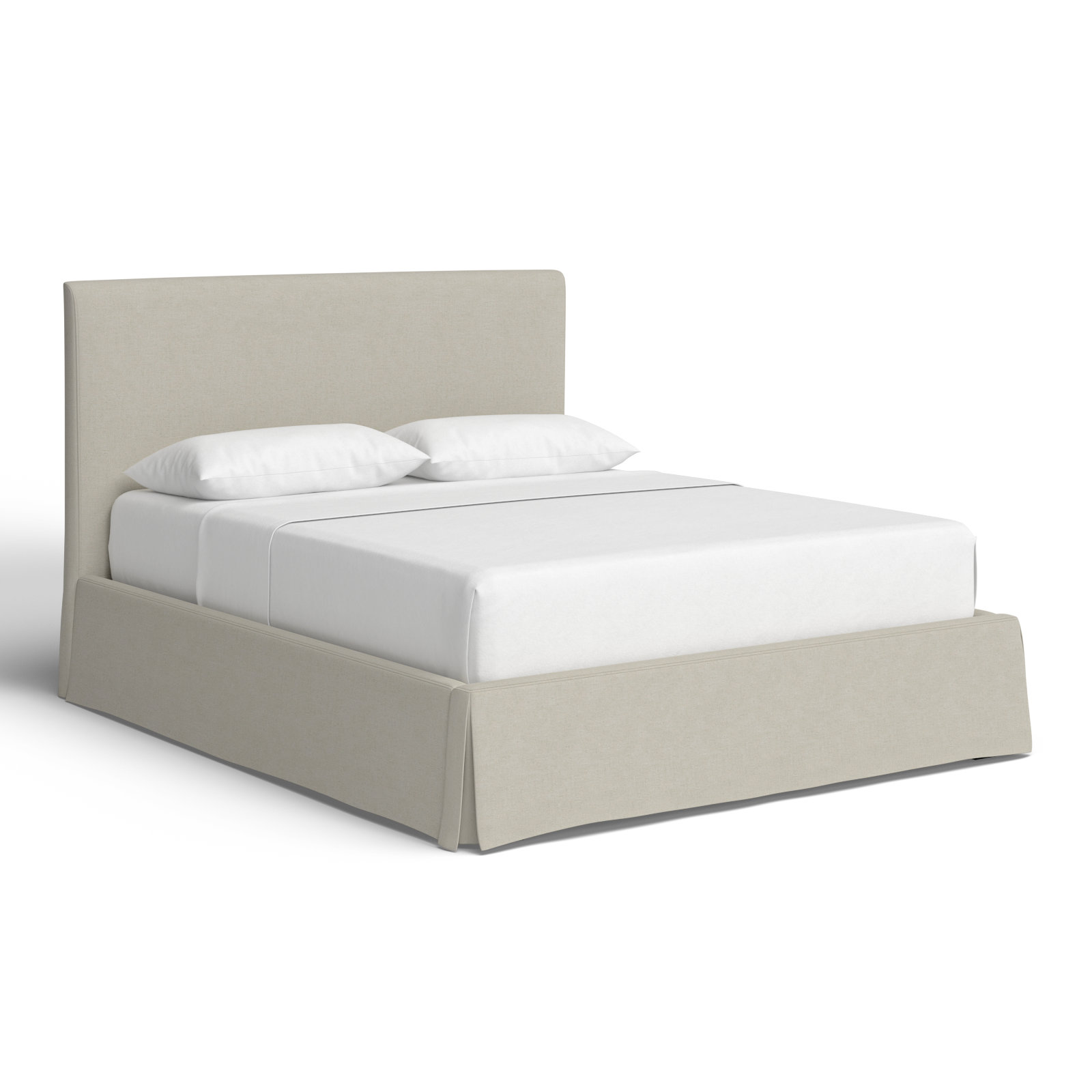 Daliya Wingback Bed, Queen, Oatmeal