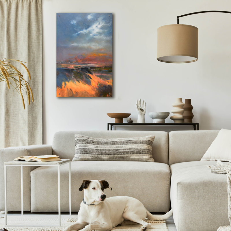  «Last Glow Redux» par Patrick Dennis, art mural en verre acrylique, 24 po x 36 po, H 36 po x l 24 po