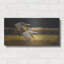 Art mural en métal luxueux «Sunlit Sandhill Wings» par Jim Brune, 24 po x 12 po-114968714