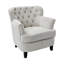 Upholstered Linen Accent Chair