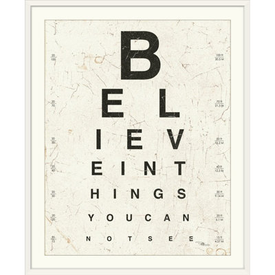 « i », art textuel Eye Chart