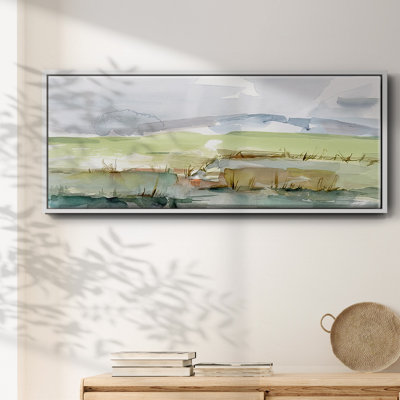 Pastel Inlet I- Framed Canvas