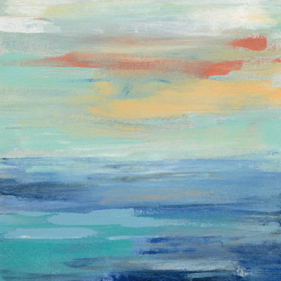 Sunset Beach II 1 Piece Wrapped Canvas Painting