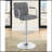 Grey And Chrome Adjustable Bar Stool