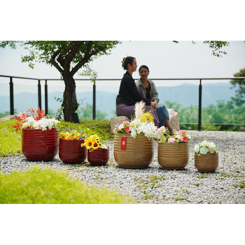 Pots de fleurs en céramique de haute qualité, Pâte de haricots rouge