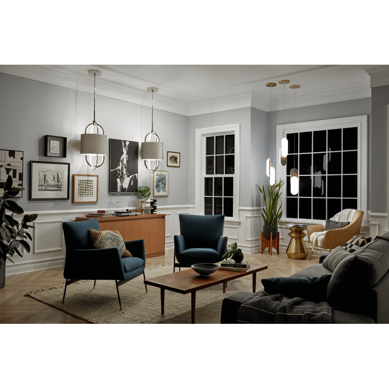 Alvida 1 - Light LED Pendant, Polished Nickel