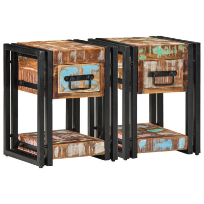 30cm W Solid Wood Bedside Table