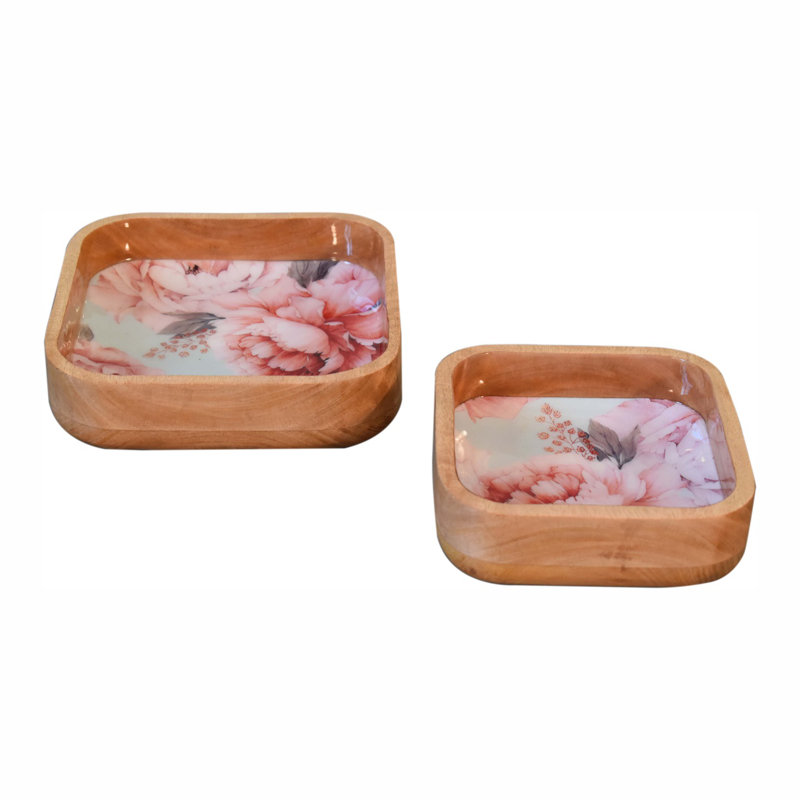 Sistrunk Handmade Solid Wood Decorative Bowl 2