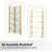 Arched Bookshelf, 5 Tier Folding Bookcase Storage Organizer, No Assembly Book Shelf-452879722