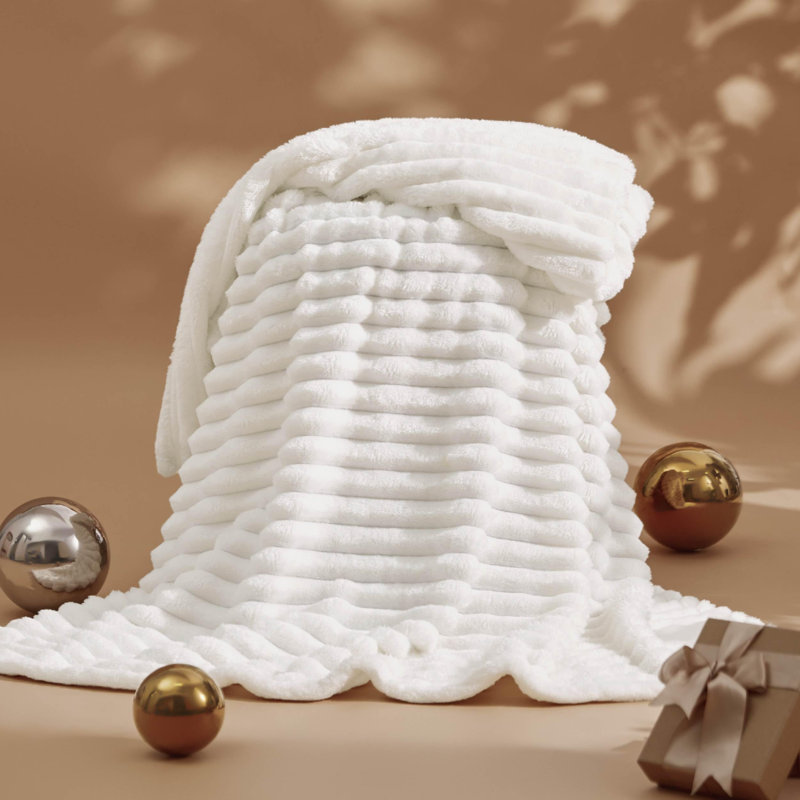 Throw Blanket, W152 x L203cm, Off White