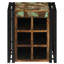 Solid Wood Open Shelving Wine Bottle Rack-1074417516