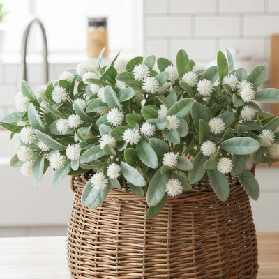 12pcs Dandelion Artificial Flowers, Artificial Fake Flowers Plants, DIY Garden Craft Art Decor, Decorations Plastic Floral Table Centerpieces