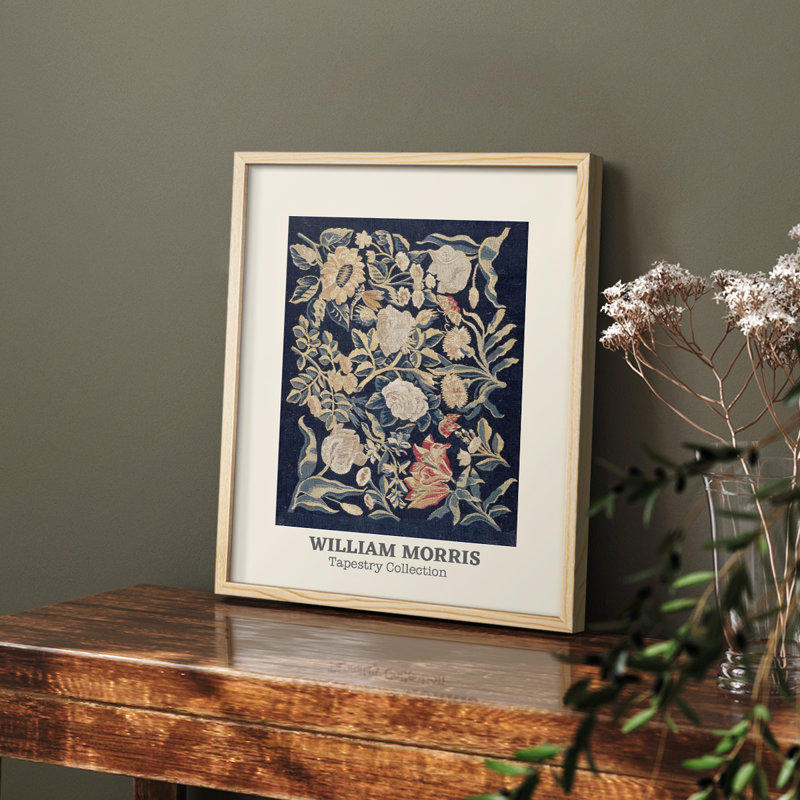 William Morris Framed Print CXCVIII, 14" H x 11" W, Natural