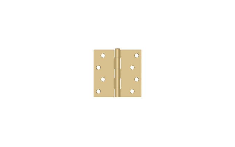 Steel Hinge, Brushed Brass