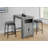 Dining Table, 48" Rectangular, Counter Height, Kitchen, Small, Storage, Contemporary, Modern