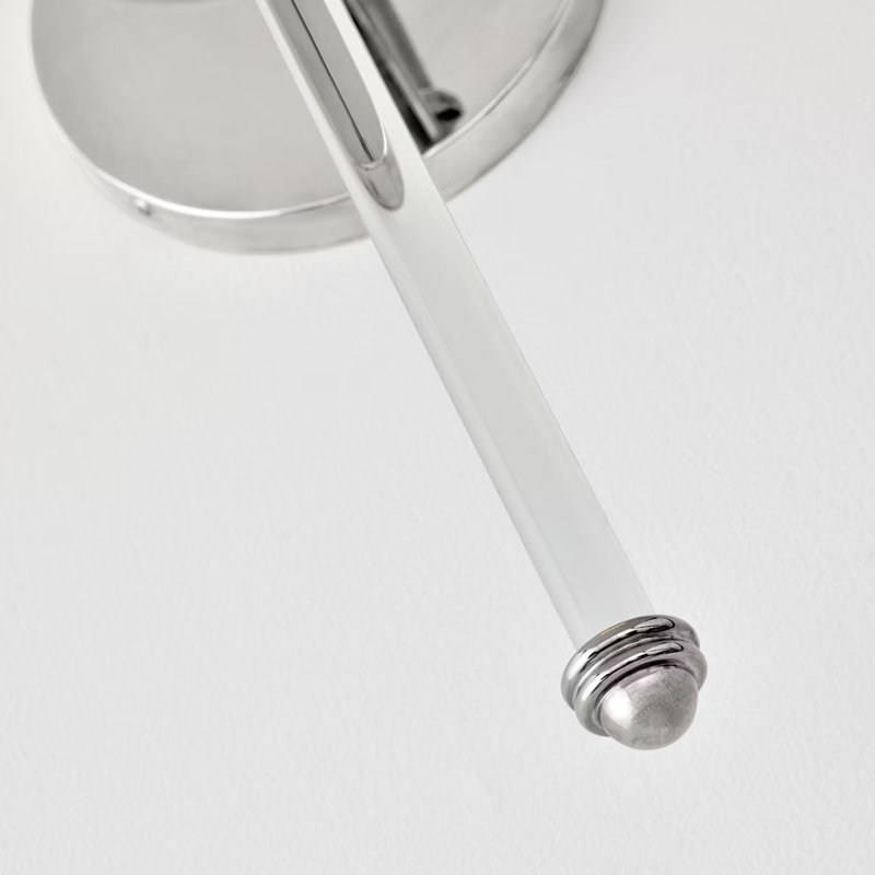 Suzanne Kasler Camille Sconce, Polished Nickel, Fabric