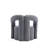 Darian Modern Boucle Upholstered Pine Wood Barrel Chair in Gray-2098842663