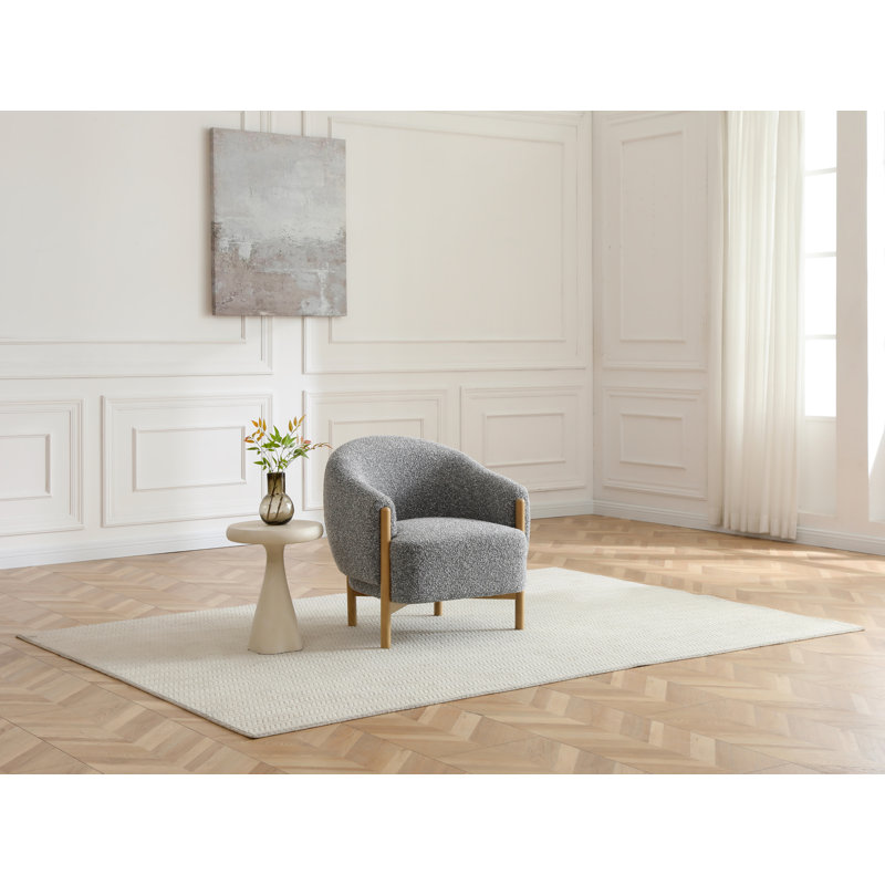 Upholstered Accent Chair, Grey