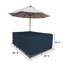 Housse pour ensemble de salle à manger rectangulaire extensible et robuste avec trou pour parasol-726580065-726580076