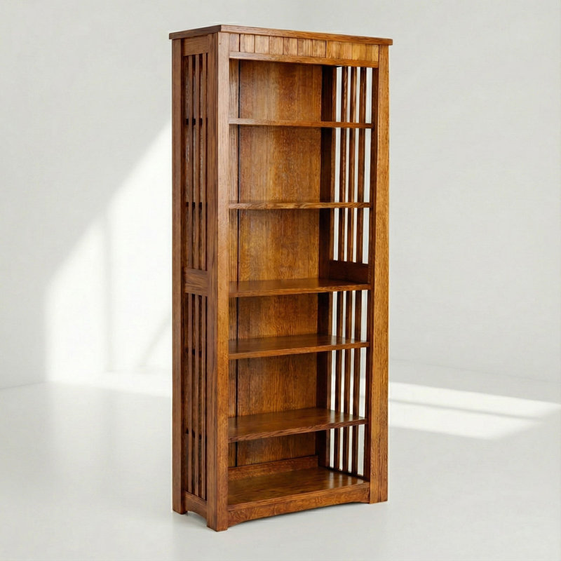 Bibliothèque en chêne massif - qualité héritage avec finition en 7 étapes pour un style durable