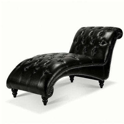 Chaise longue sans accoudoirs touffetée