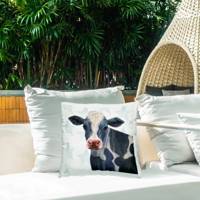 Coussin Patriotic Farm Cow