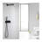 Matte Black Brass Shower Faucet System with Rain Shower Head and All-Metal Mixing Valve