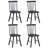 Phaong 17" Wide Mid-Century Modern Windsor Back Wood Modern Dining Chairs-2104534