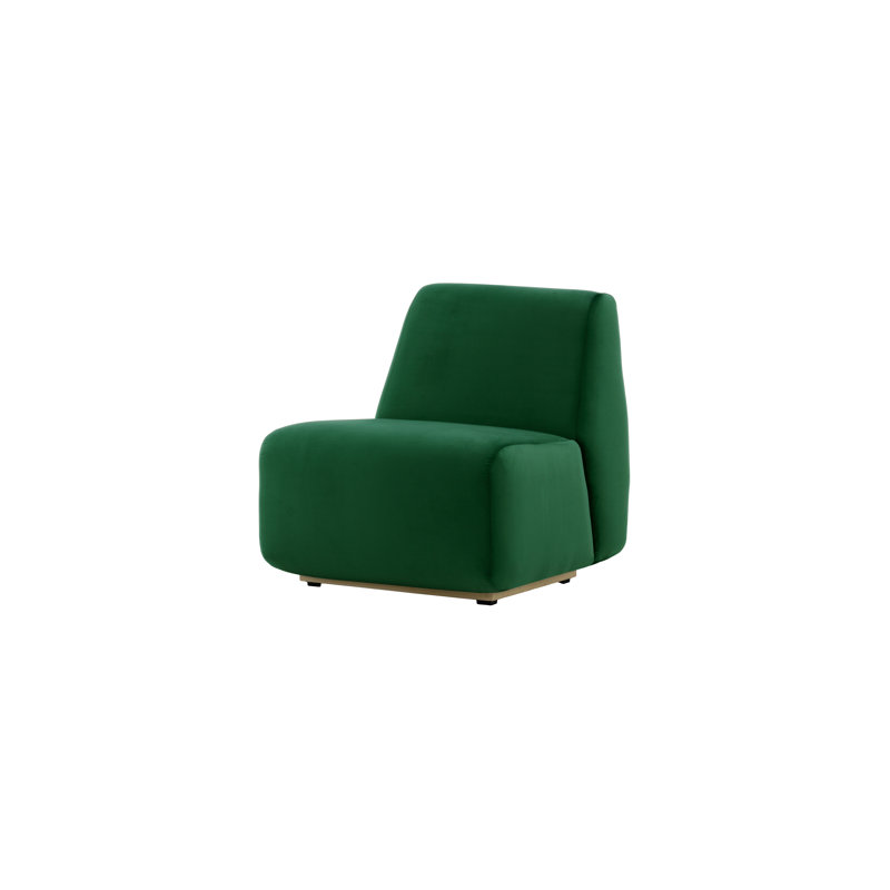 Dilly Upholstered Armchair, Dark Green