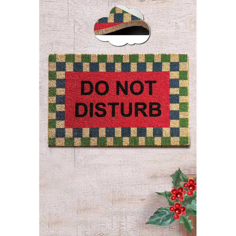 Premium Doormat, 15.7 x 23.6 inches | 100% Coir Fiber, 0.6 inches Thick | Durable PVC Non-Slip Underside | Stylish Brown Color | Perfect for Indoor & Outdoor Use, Enhances Entryway Aesthetics